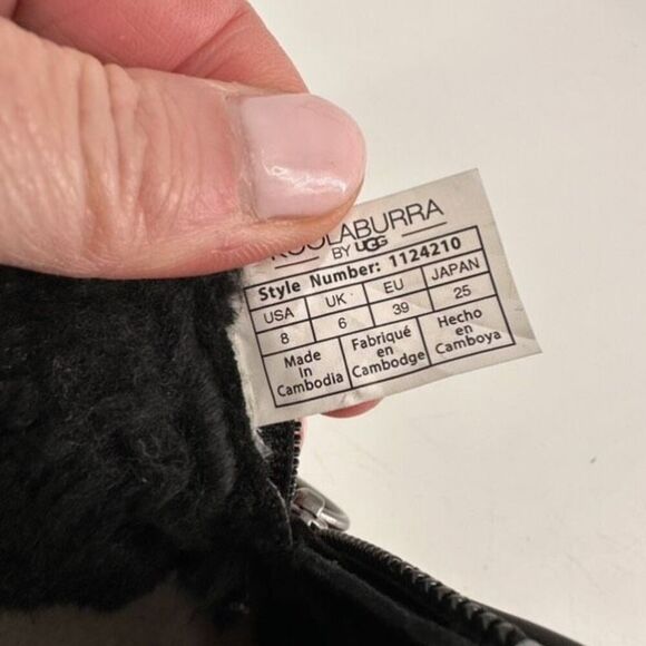 NWT Koolaburra by Ugg Tynlee Faux Sherpa Lined Zip‎ Boot Gray Size 8 - Picture 9 of 10